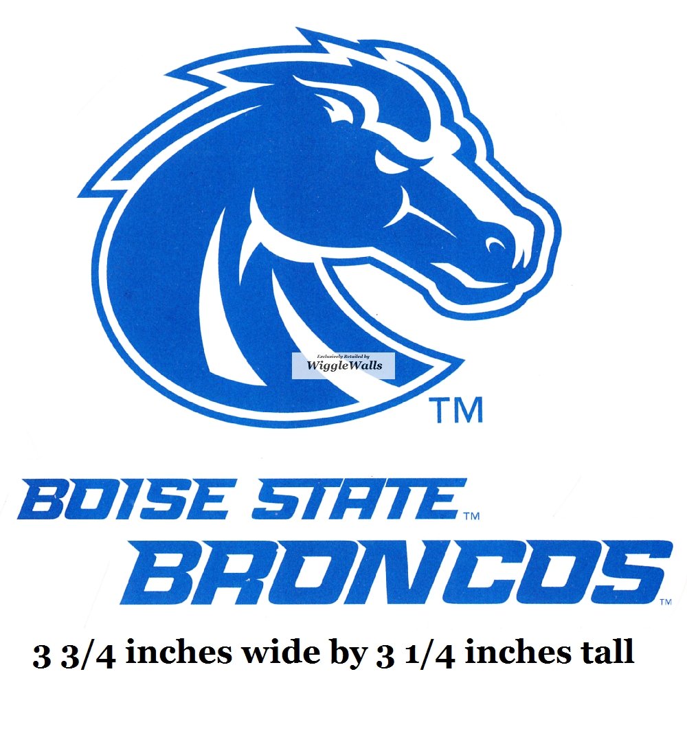 4 Inch Duster Bronco BSU Broncos Boise State University Logo Removable Wall Decal Sticker Art NCAA Home Room Decor 4 by 3 Inches