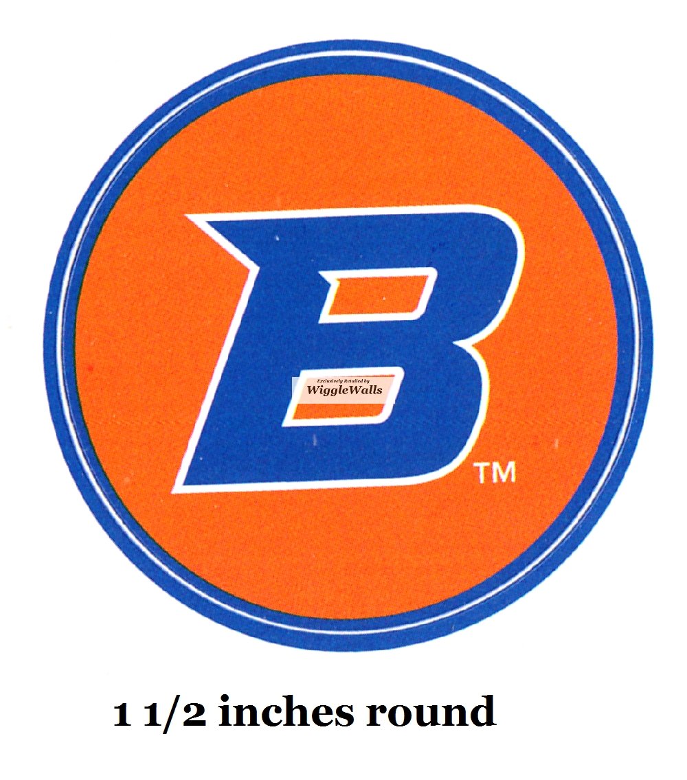 1.5 Inch BSU Broncos Boise State University Logo Removable Wall Decal Sticker Art NCAA Home Room Decor 1.5 Inches