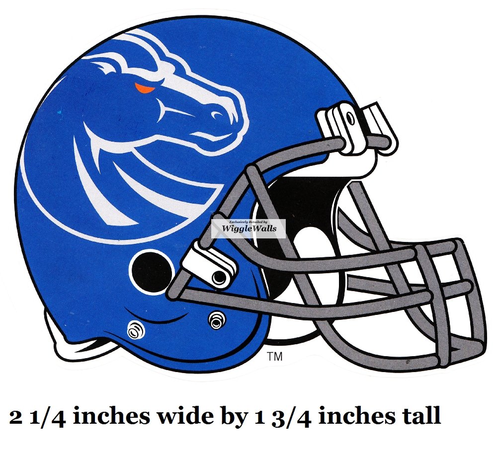 2 Inch BSU Broncos Football Helmet Boise State University Logo Removable Wall Decal Sticker Art NCAA Home Room Decor 2 by 2 Inches