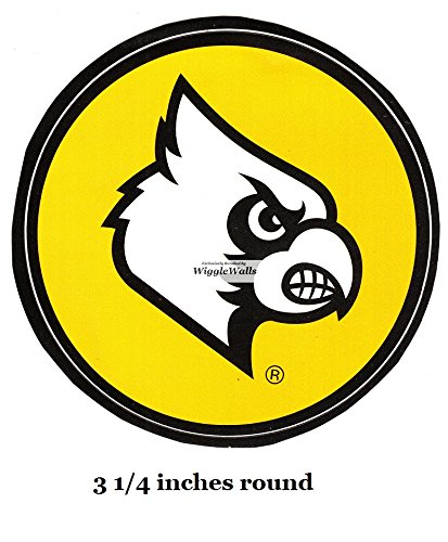 3 Inch Cardinal Bird Logo University Louisville Cardinals UL UofL Removable Wall Decal Sticker Art NCAA Home Room Decor 3 by 3 Inches