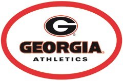 5 Inch University of Georgia Athletics Power G Logo Bulldogs UGA Removable Wall Decal Sticker Art NCAA Home Room Decor 5 by 3 Inches