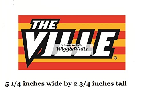 5 Inch The Ville University Louisville Cardinals UL UofL Removable Wall Decal Sticker Art NCAA Home Room Decor 5 by 3 Inches