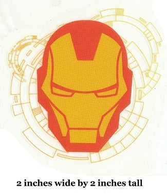 Iron Man Mask Wall Decal Avengers Removable Sticker Art Marvel Comics Peel and Stick Home Room Decor 2 inches
