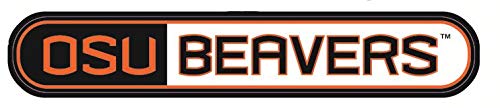 9 Inch OSU Beavers Text Logo Decal Oregon State University Removable Wall Sticker Art NCAA Home Room Decor 9 by 1 1/2 Inches