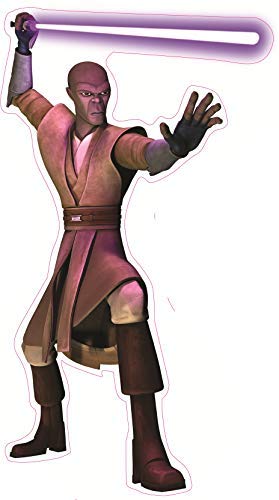 11 Inch Mace Windu Purple Lightsaber Jedi Knight Master Star Wars Removable Wall Decal Sticker Art Home Decor 6 x 11 Inches