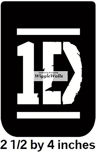 4 Inch 1D Logo One Direction Wall Decal Sticker Removable Peel Self Stick Adhesive Vinyl Decorative Art Room Home Decor Girls Room Decor 2 1/2 by 4 inches