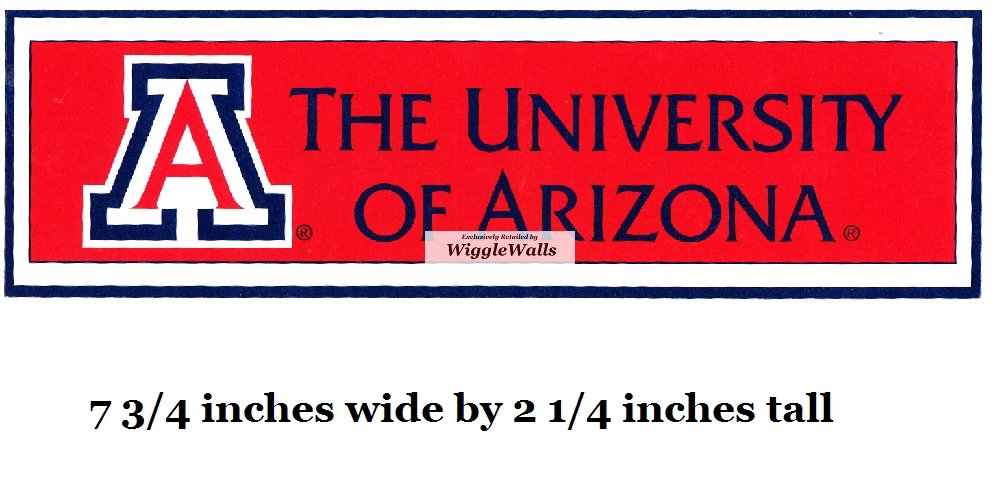 8 Inch UA Logo University of Arizona AZ Removable Wall Decal Sticker Art NCAA Home Room Decor 8 by 2 Inches