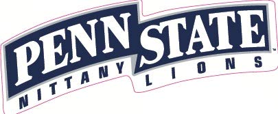 6 Inch Penn State Lions Text Decal Pennsylvania University PSU Logo Removable Repositionable Peel Self Stick Wall Sticker Art NCAA Home Room Decor 5 1/2 by 1 1/2 inches