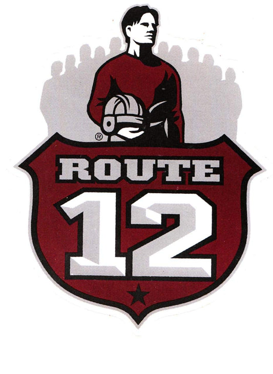 3 Inch Texas A&M Route 12 Logo Decal University TX Maroon Removable Wall Sticker Art NCAA Home Room Decor 2 1/2 by 3 Inches