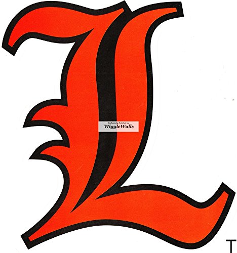 6 Inch Letter L Logo University Louisville Cardinals UL UofL Removable Wall Decal Sticker Art NCAA Home Room Decor 5.5 by 6 Inches