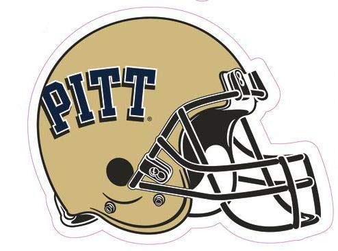 2 Inch Pitt Football Helmet Logo Decal University of Pittsburg Panthers PA Removable Wall Sticker Art NCAA Home Room Decor 2 by 1 1/2 Inches