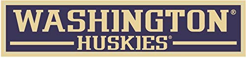 9 Inch UW W University of Washington Huskies Logo Removable Wall Decal Sticker Art NCAA Home Room Decor 9 by 2 Inches