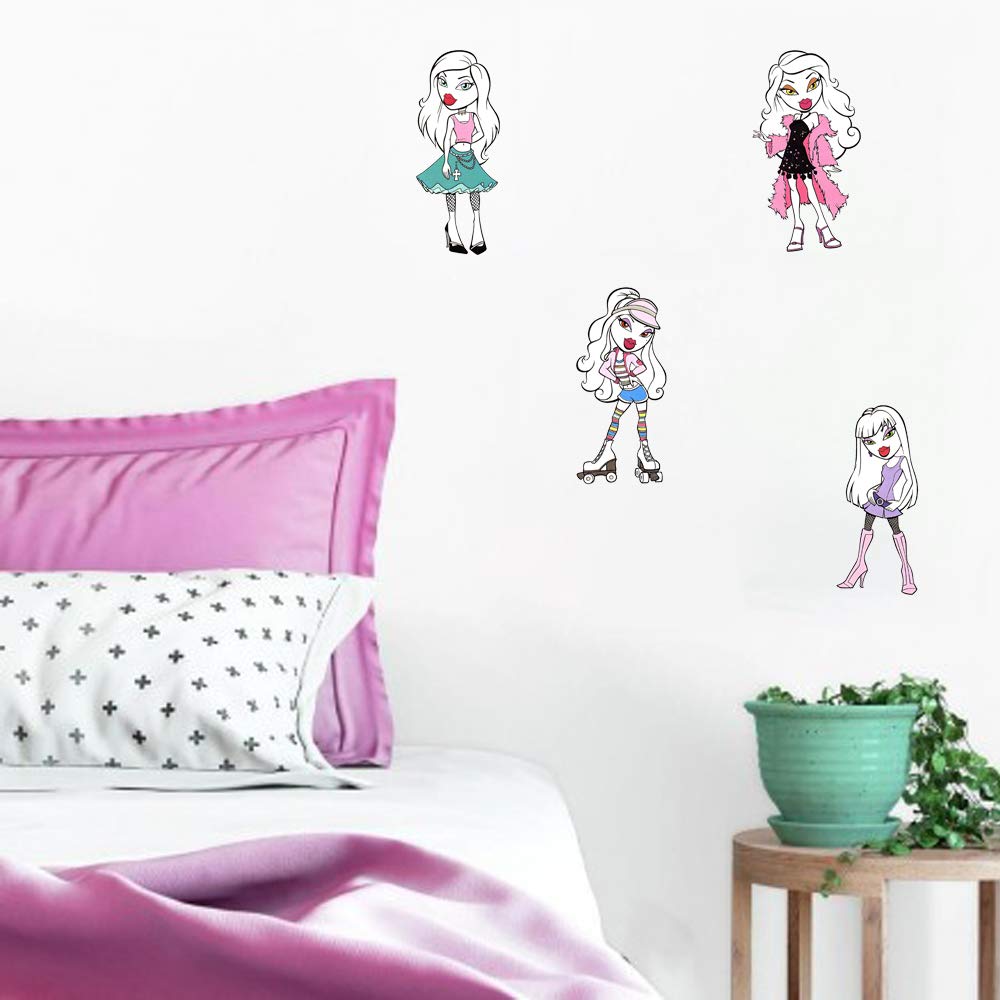 Bratz Retro - Peel & Stick - 16 Large Wall Stickers/Stickup Wallies