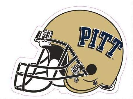 5 Inch Pitt Football Helmet Logo Decal University of Pittsburg Panthers PA Removable Wall Sticker Art NCAA Home Room Decor 5 by 4 Inches