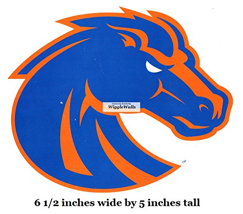 6 Inch Duster Bronco BSU Broncos Boise State University Logo Removable Wall Decal Sticker Art NCAA Home Room Decor 6.5 by 5 Inches