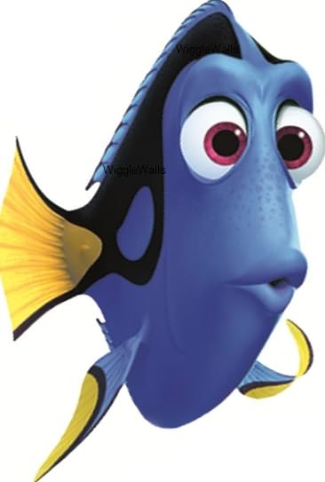 5 Inch Dory Wall Decal Nemo Removable Peel Self Stick Sticker Art Home Kids Room Decor Decoration - 3 1/2 by 5 1/2 inches