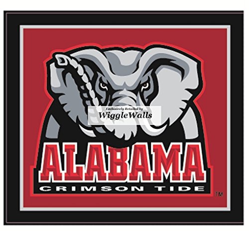 5 Inch Big Al University of Alabama Crimson Tide A Logo ACT Removable Wall Decal Sticker Art NCAA Home Room Decor 5 by 4 1/2 Inches