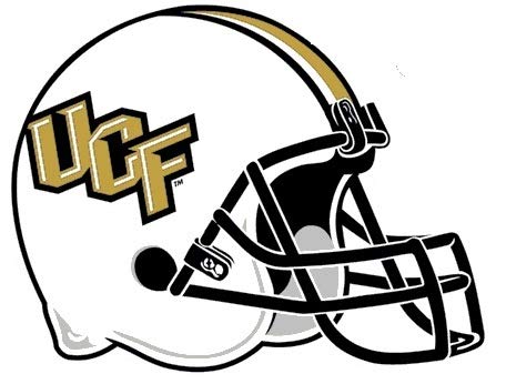 2 Inch UCF Logo Football Helmet Decal Knights University of Central Florida Removable Wall Sticker Art NCAA Home Room Decor 1 1/2 by 1 1/2 Inches