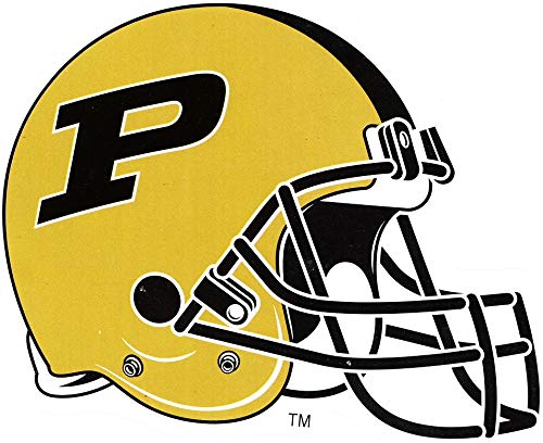 2 Inch Boilermakers Football Helmet Purdue University PU Logo Removable Wall Decal Sticker Art NCAA Home Room Decor 2 by 1.5 Inches