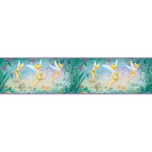 Blue Mountain Wallcoverings DS026271 Very Fairy Tinker Bell 5-Inch Self-Stick Wall Border by Blue Mountain Wallcoverings