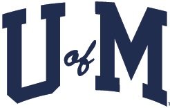 3 Inch University of Michigan Wolverines UM U-M U of M Logo Removable Wall Decal Sticker Art NCAA Home Room Decor 3 1/2 x 2 Inches