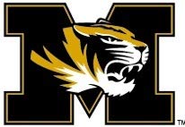 2 Inch Truman The Tiger Decal MU University of Missouri Mizzou Tigers M Logo MO Removable Wall Sticker Art NCAA Home Room Decor 2 1/2 by 2 Inches