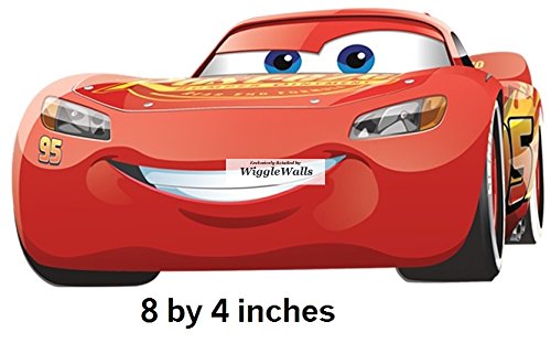 8 Inch Lightning McQueen Wall Decal Sticker 95 Disney Pixar Cars 3 Movie Removable Peel Self Stick Adhesive Vinyl Decorative Art Room Home Decor Kids Room Nursery Racing Decor 8 by 4 inches