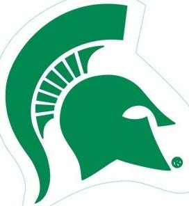 2 Inch Spartan Helmet Decal MSU Spartans Logo Removable Wall Sticker Art NCAA Home Room Decor 2 by 2 Inches