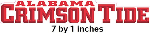 7 Inch University of Alabama Crimson Tide ACT Logo Removable Wall Decal Sticker Art NCAA Home Room Decor 7 by 1 Inches