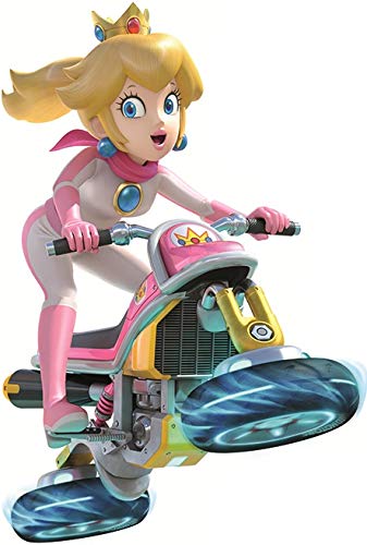 8 Inch Princess Peach Wall Decal Mario Kart 8 Removable Peel Self Stick Sticker Art Home Kids Room Decor Decoration - 6 by 81/2 inches