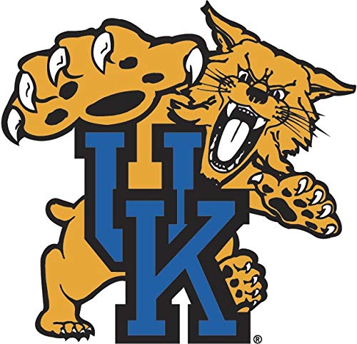 2 Inch UK University of Kentucky Wildcats Logo Removable Wall Decal Sticker Art NCAA Home Room Decor 2.5 by 2.5 Inches