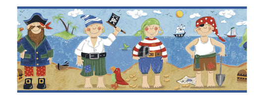 York Wallcoverings Pirates Border