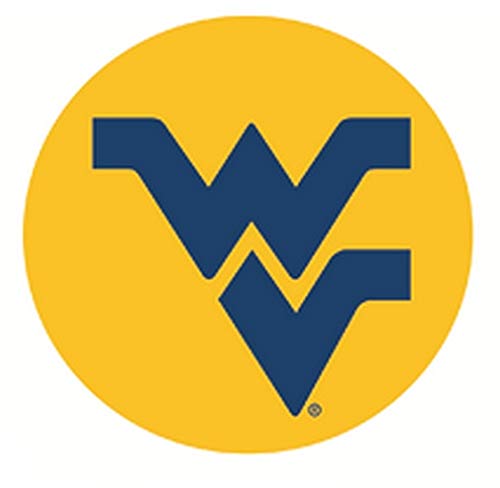 3 Inch WV Logo Decal WVU West Virginia University Mountaineers Removable Wall Sticker Art NCAA Home Room Decor 3 by 3 Inches