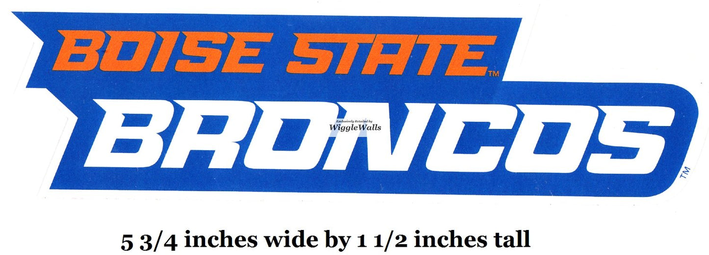 6 Inch BSU Broncos Boise State University Logo Removable Wall Decal Sticker Art NCAA Home Room Decor 6 by 1 1/2 Inches