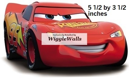 5 Inch Lightning McQueen Wall Decal Sticker 95 Disney Pixar Cars 3 Movie Removable Peel Self Stick Adhesive Vinyl Decorative Art Room Home Decor Kids Room Nursery Racing Decor 5 1/2 by 3 1/2 inches