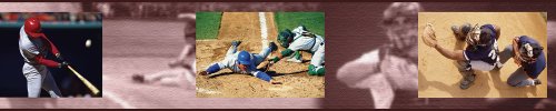 Brewster Home Fashions 258B75069 Baseball Wall Border, 6-Inch Wide by 10-Foot Long