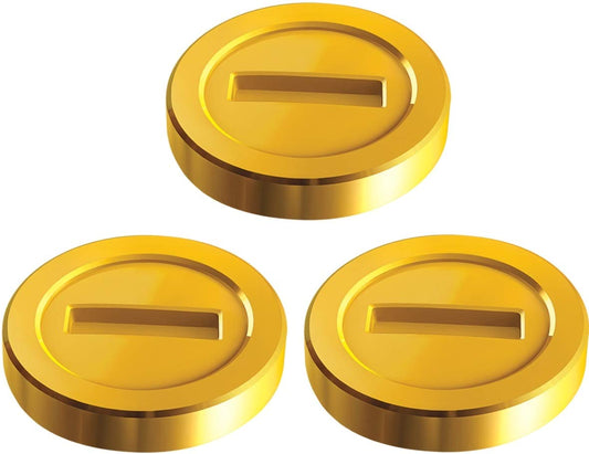 Nintendo 2 Inch Gold Coins Decal Super Mario Bros. Wii Brothers Removable Peel Self Stick Wall Sticker Art Home Decor (Decoration for Walls Laptop Yeti Tumbler) 2 by 1 1/2 inch