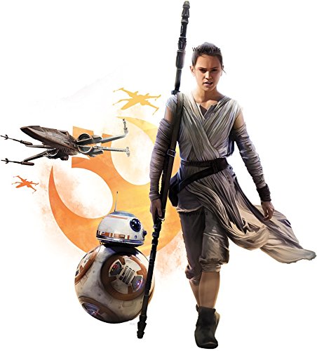 11 Inch Rey BB-8 Astromech Droid BB8 Resistance X Wing Star Wars Removable Wall Decal Sticker Art Home Decor-11 3/4 Inches Wide by 11 1/2 Inches Tall