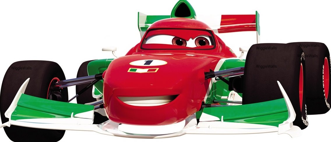 11 Inch Francesco Bernoulli #1 Italy World Grand Prix Walt Disney Pixar Cars 2 Movie Removable Wall Decal Sticker Art Home Racing Decor