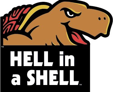 5 Inch Testudo Hell in a Shell University of Maryland Terps UM Terrapins Logo Removable Wall Decal Sticker Art NCAA Home Room Decor 5 by 4 Inches