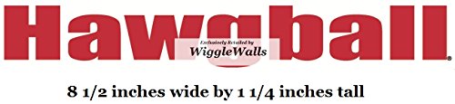 8 Inch Hawgball Razorbacks University Arkansas UARK Hogs AR Hog Logo Removable Wall Decal Sticker Art NCAA Home Room Decor 8.5 by 1 Inches
