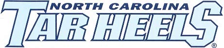 4 Inch North Carolina Tar Heels Logo Decal UNC University Tarheels NC Removable Wall Sticker Art NCAA Home Room Decor 4 by 1 Inches
