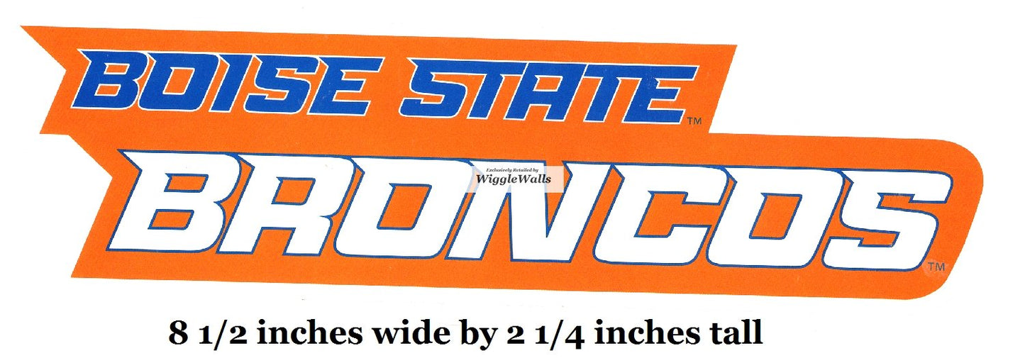 8 Inch BSU Broncos Boise State University Logo Removable Wall Decal Sticker Art NCAA Home Room Decor 8 1/2 by 2 Inches