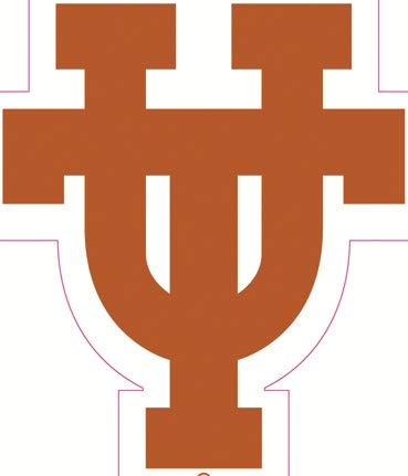 6 Inch Longhorn Burnt Orange UT Logo Decal UT University of Texas Longhorns TX Removable Wall Sticker Art NCAA Home Room Decor 5 by 6 Inches