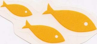 4 PCS Tropical Fish School Decal Coral Reef Sea Beach Island Ocean Aquarium Removable Peel Self Stick Adhesive Vinyl Decoration Wall Sticker Art Room Home Decor 4x3 Inch