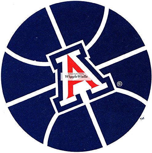 2 Inch Wildcat Basketball University of Arizona UA Wildcats AZ Removable Wall Decal Sticker Art NCAA Home Room Decor 2 1/2 by 2 1/2 Inches