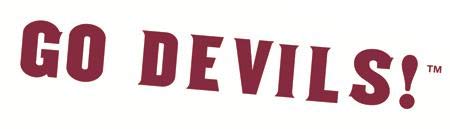6 Inch ASU Logo Decal Red Text on White Arizona State University Devils AZ Removable Wall Sticker Art NCAA Home Room Decor 5 1/2 by 1 Inches