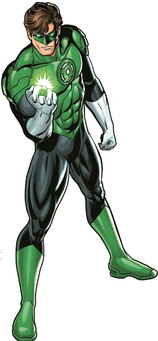 12 Inch Green Lantern Decal Ring DC Comics Justice League Repositionable Removable Peel Self Stick Wall Sticker Art Home Decor 5 by 11 1/2 inch