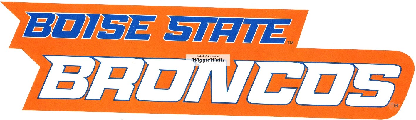 8 Inch BSU Broncos Boise State University Logo Removable Wall Decal Sticker Art NCAA Home Room Decor 8 1/2 by 2 Inches