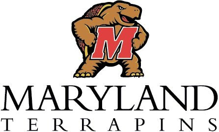 6 Inch Testudo University of Maryland Terps UM Terrapins Logo Removable Wall Decal Sticker Art NCAA Home Room Decor 6 by 3 1/2 Inches
